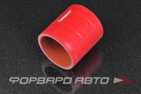 Патрубок силиконовый 64 мм, L=80 мм, красный VIBRANT 2710